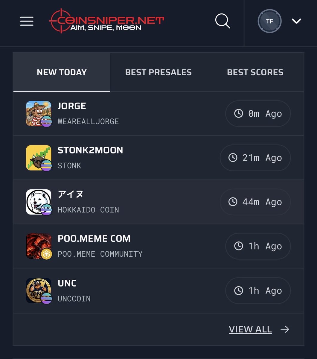 jorge_token's tweet photo. $JORGE is now live on @coinsniper_net ☀️🌵🌮🍺

Check us out and vote 🗳️ 

https://t.co/vftsC6FUc4 https://t.co/wtNfaZj2bj