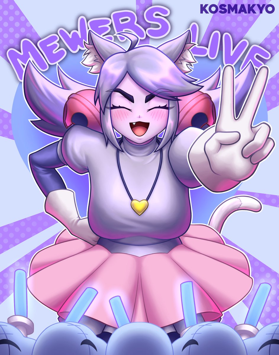 Kosmakyo's tweet photo. And Maddie 🗣💜

#deltarune #deltarunefanartㅤㅤㅤㅤ #mewmew https://t.co/ZCMHmXztEn
