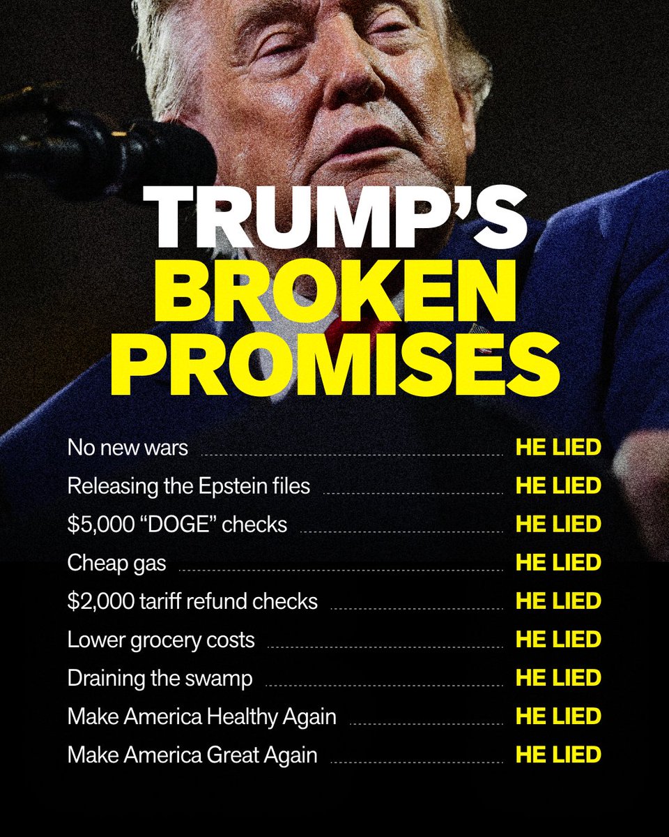 kenmartin73's tweet photo. Donald Trump and Republicans have broken every promise they made. 

Make your plan to vote them out on or before November 3 at https://t.co/HPSNIGGZ4X. https://t.co/cFipZ9Bjze