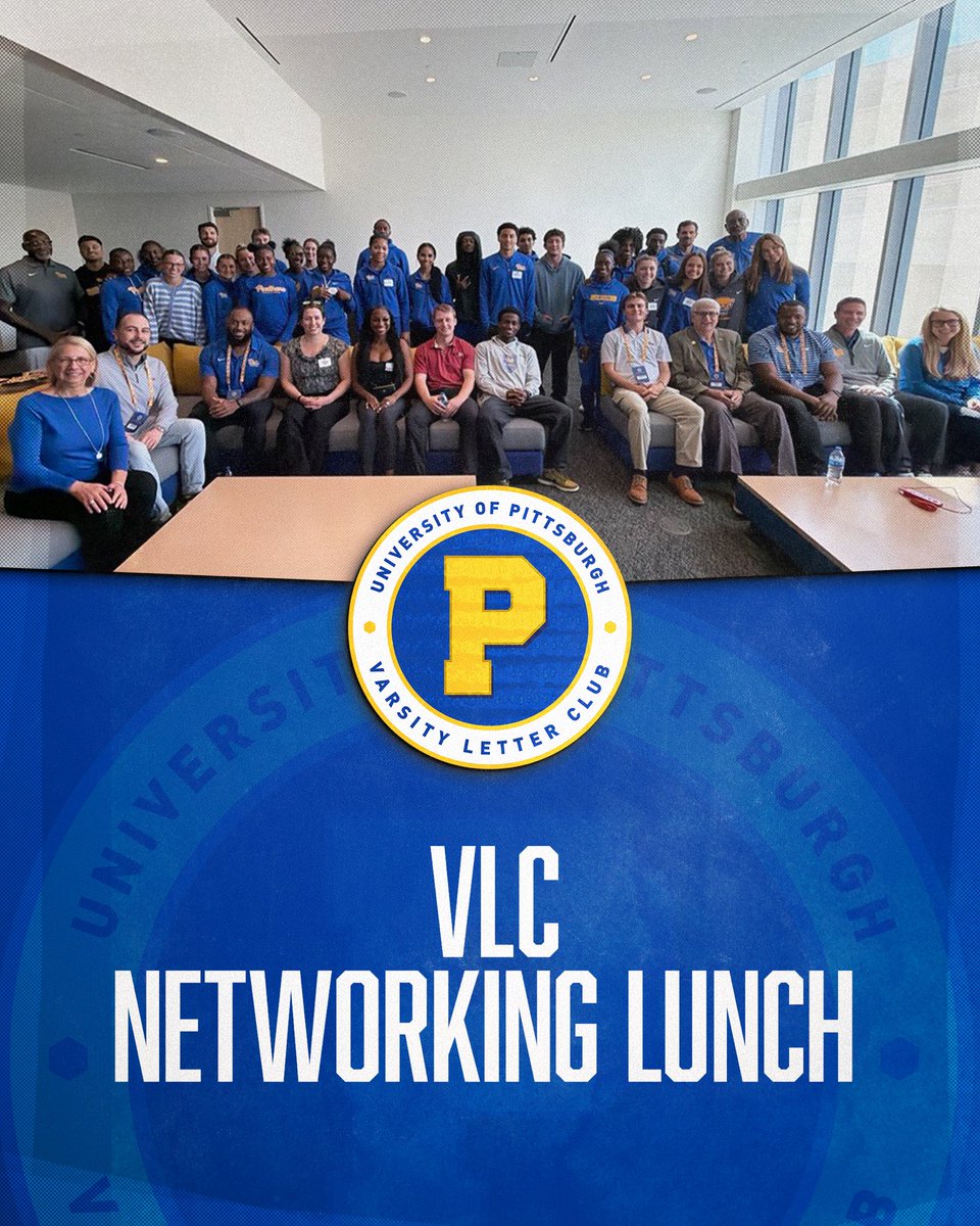 Pitt_LIFESKILLS's tweet photo. Connecting Panthers across generations! 💙💛

This past Friday, we hosted our first-ever VLC Networking Lunch, bringing together our Forever Panthers and current student-athletes for an afternoon of meaningful conversations, mentorship, and connection. https://t.co/9gAiyNgjW0