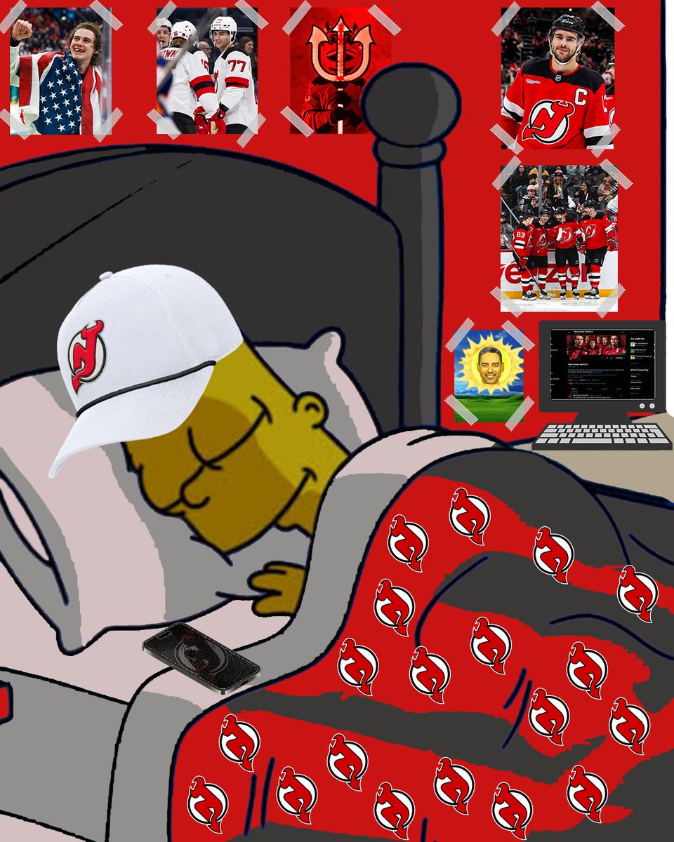 NJDevils's tweet photo. Goodnight to the only fans that matter. https://t.co/nWoWzseppI