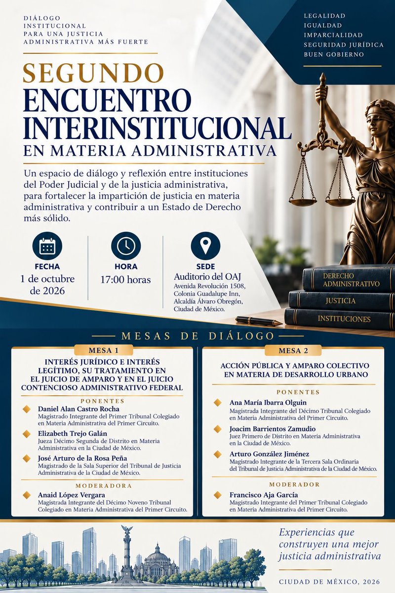 anamariaibarrao's tweet photo. El día de mañana tendré el gusto de platicar sobre acciones públicas y el amparo colectivo como parte de el Segundo Encuentro Interinstitucional en Materia Administrativa.

¡Por allá nos vemos!

🗓️ Jueves 01 de octubre 
📍OAJ | Auditorio 
🕔 5:00 pm https://t.co/0nTSrYJ46N