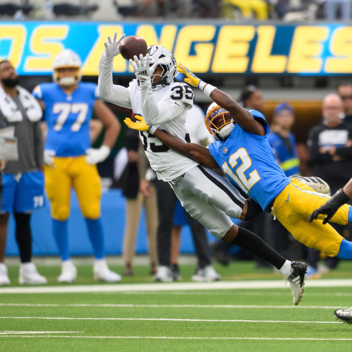 PFF's tweet photo. Pct of defensive drives causing a turnover this season

Raiders             25.7%
Jaguars             21.4%
Chargers          17.1%
Vikings              16.2%
Chiefs               16.1%
Bears                16.1% https://t.co/FaJYCyIM95