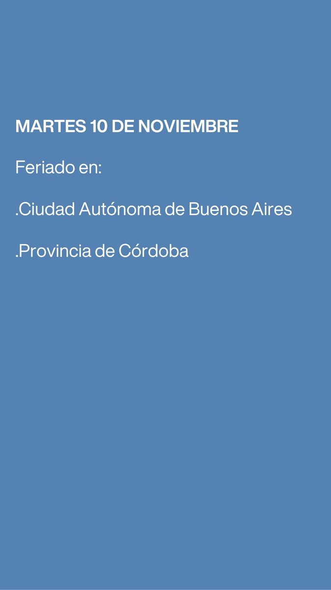 AbogadosAZDR's tweet photo. AZDR INFORMA 17/26
Se establecen nuevos feriados con motivo de la visita del Papa León XIV a la Argentina.
📌 Detalles y alcance en la publicación.
Fuente: Decreto 1103/2026.
#AZDRInforma https://t.co/7nrjlbu39P