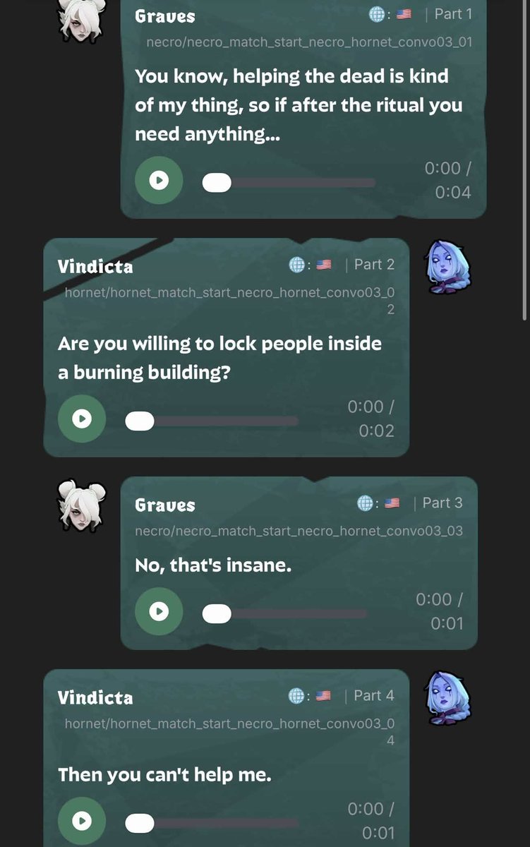 PinaplBoi's tweet photo. @lumen_ascent Vindicta is not PR trained. https://t.co/PJrPTBqS1a