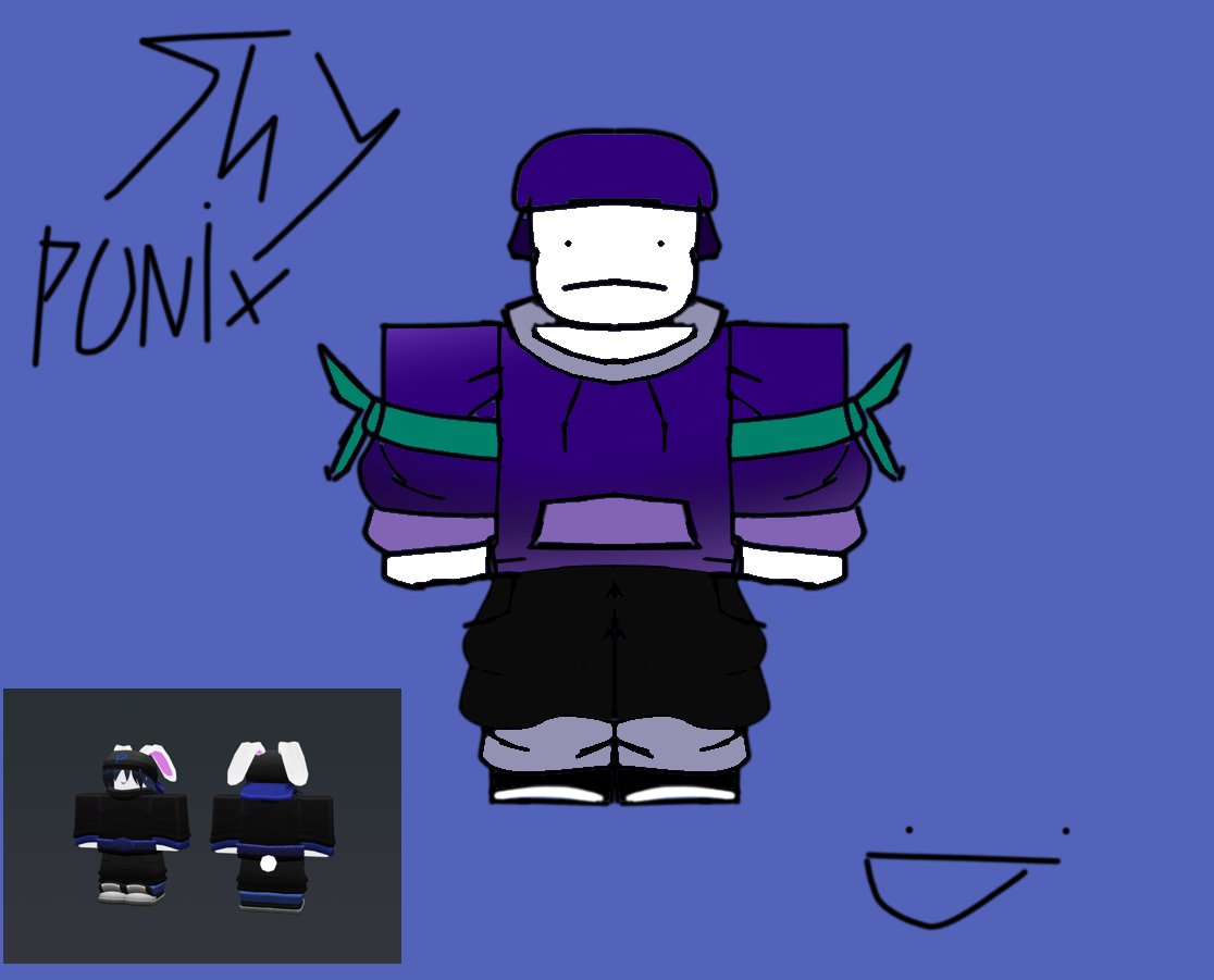 Pl0sivey's tweet photo. Shy Ponix skin for my game when it releases, concept by me #robloxart #robloxㅤ https://t.co/Ip4c0D1Djx