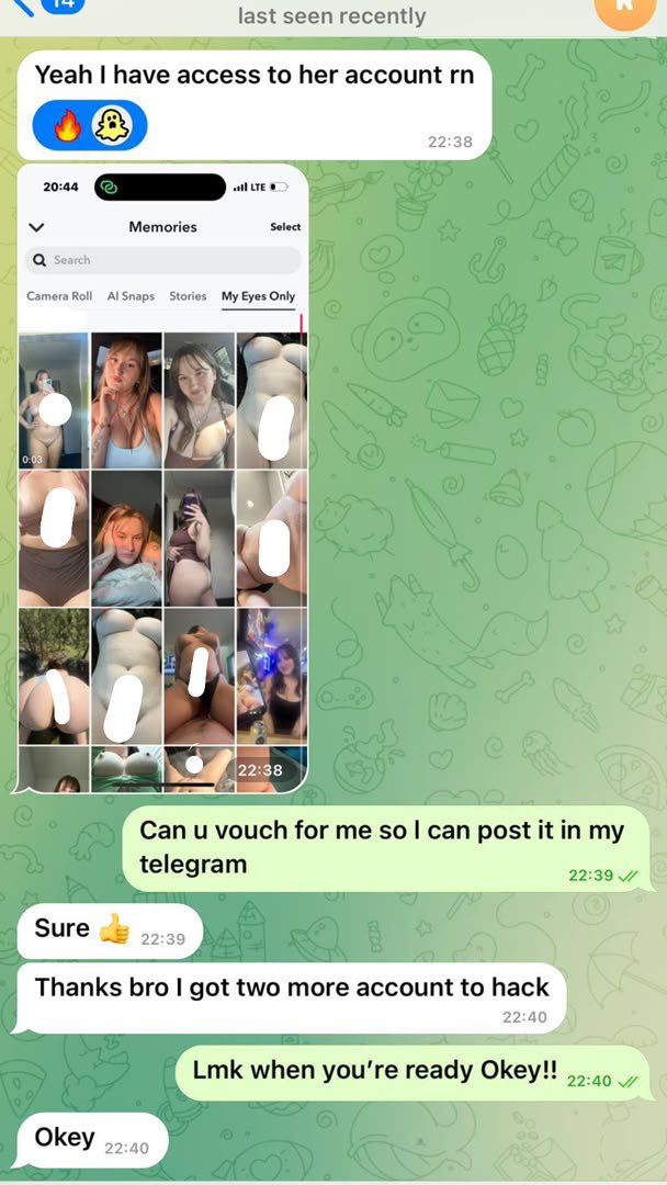 jqh2t's tweet photo. #StrangersOnline #RandomChat #snaphack

Wanna monitor someone's
snapchat secretly? message me for password exclusive access to my eyes only https://t.co/YciGr8H3Ps https://t.co/fwLqQPRUCf