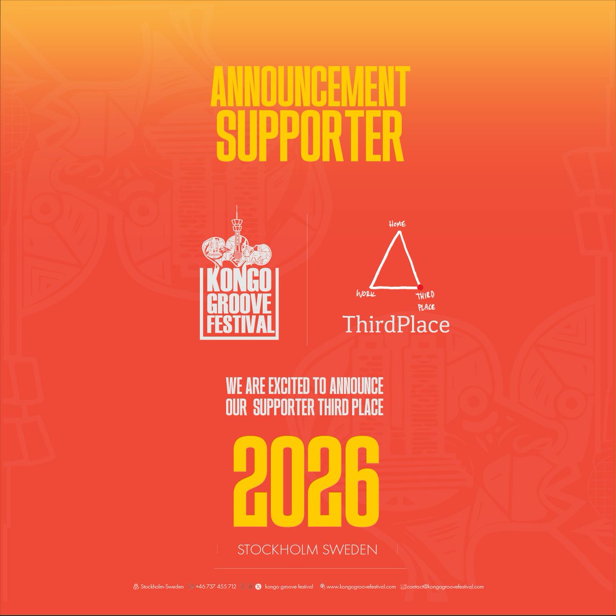 KongoGrooveFest's tweet photo. Kongo Groove Festival is taking over and announcing its Official VIP Opening Night on October 27th!
For this special occasion, the iconic ThirdPlace is backing us up and opening its doors for an ultra-select launch. 🔥👑
🎟️ Are you on the list? 😉
#KGF #ThirdPlace #VIPOpening https://t.co/fDWwxaCr3n