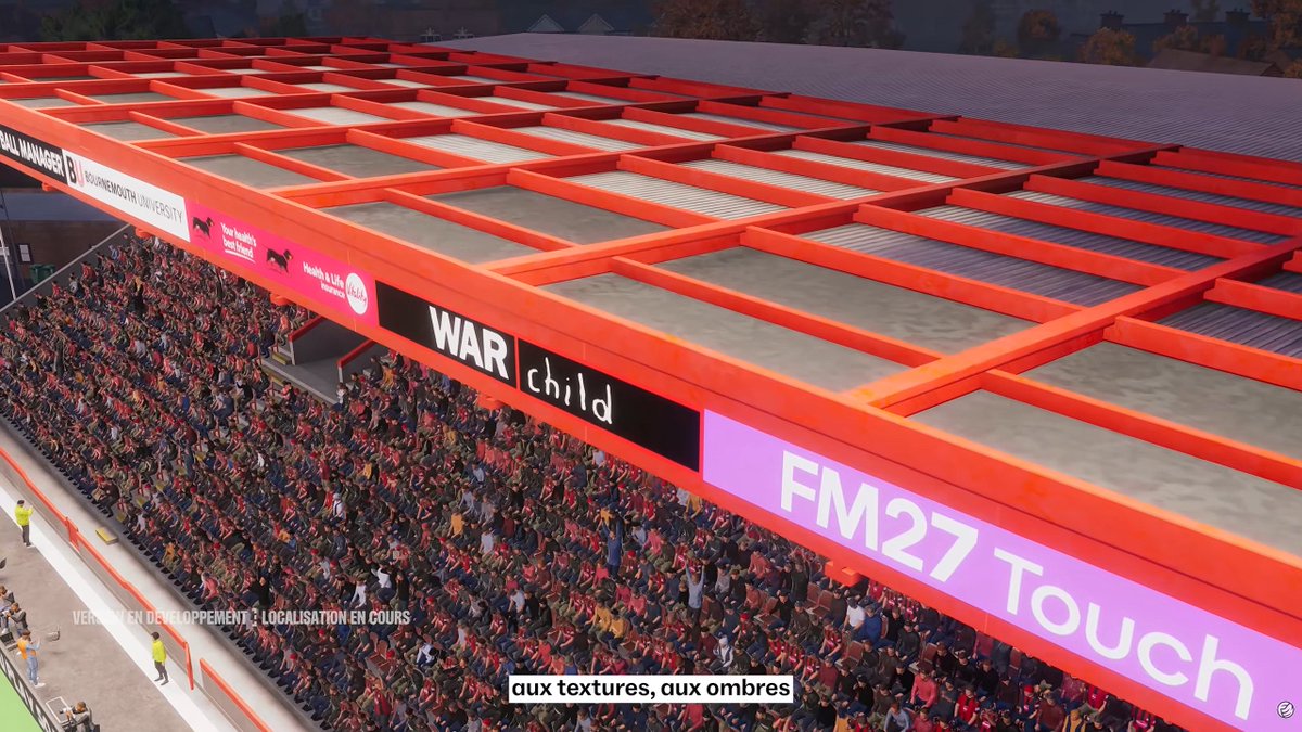 FM_Actu's tweet photo. 🏟️FM27 : les stades gagnent en variété

Nouvelle génération de stades avec davantage de designs, tribunes, angles et toits.

Textures, ombrages et couleurs ont été retravaillés.

Le type de stade influencera l'apparence des supporters.

Chaque déplacement aura son identité. https://t.co/5tIEfI5VyY