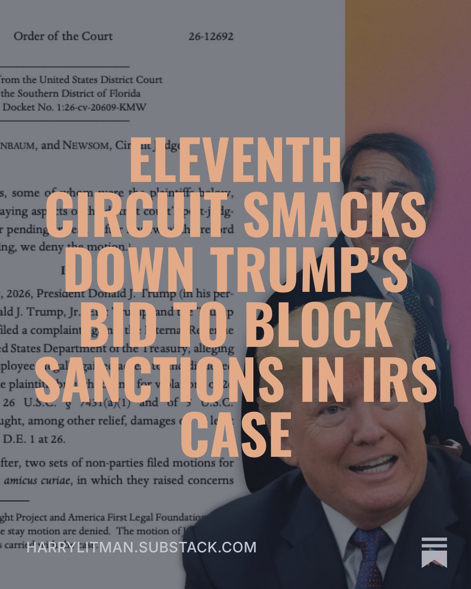 harrylitman's tweet photo. "Trump and Blanche built this scheme to keep any judge from getting a look at it. Now one has; she doesn’t like what she sees; and she’s just getting started." My latest: https://t.co/BLyML3v4ws https://t.co/CgqzhflLEN