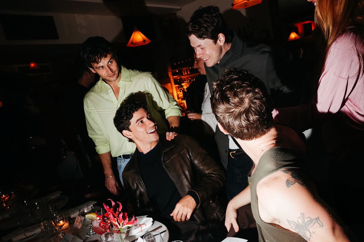 IsaacPowellHQ's tweet photo. Isaac Cole Powell, Brandon Flynn and Jack Cameron Kay at New York Magazine Men’s Style Issue Party held at Bistro Ha on September 29, 2026 in New York! https://t.co/i7gcXzOWk4