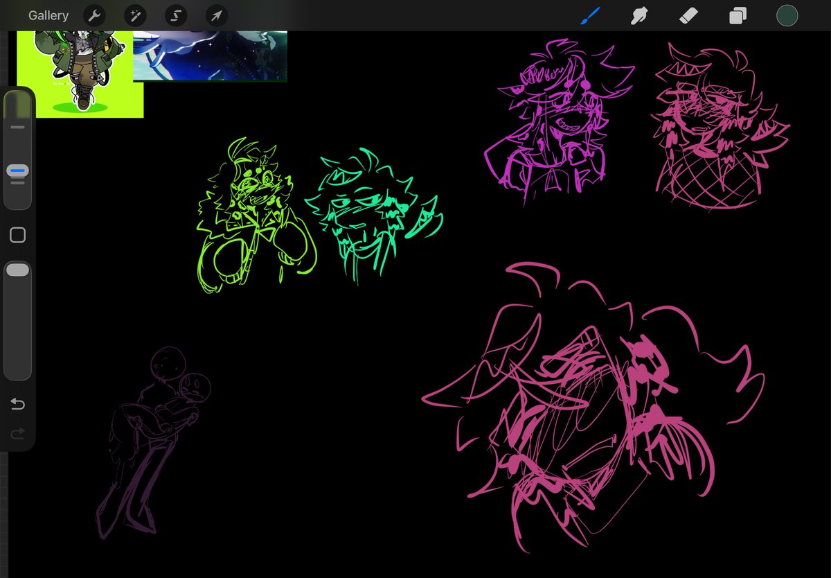 maxwellfusion's tweet photo. #phisnom #phisart #biohazart #phicest
Day 9
Phi and biohaz doodles of varying levels of quality because I forgot my Apple Pencil at home like a fool 😞😔 https://t.co/Aw1NPce2qH