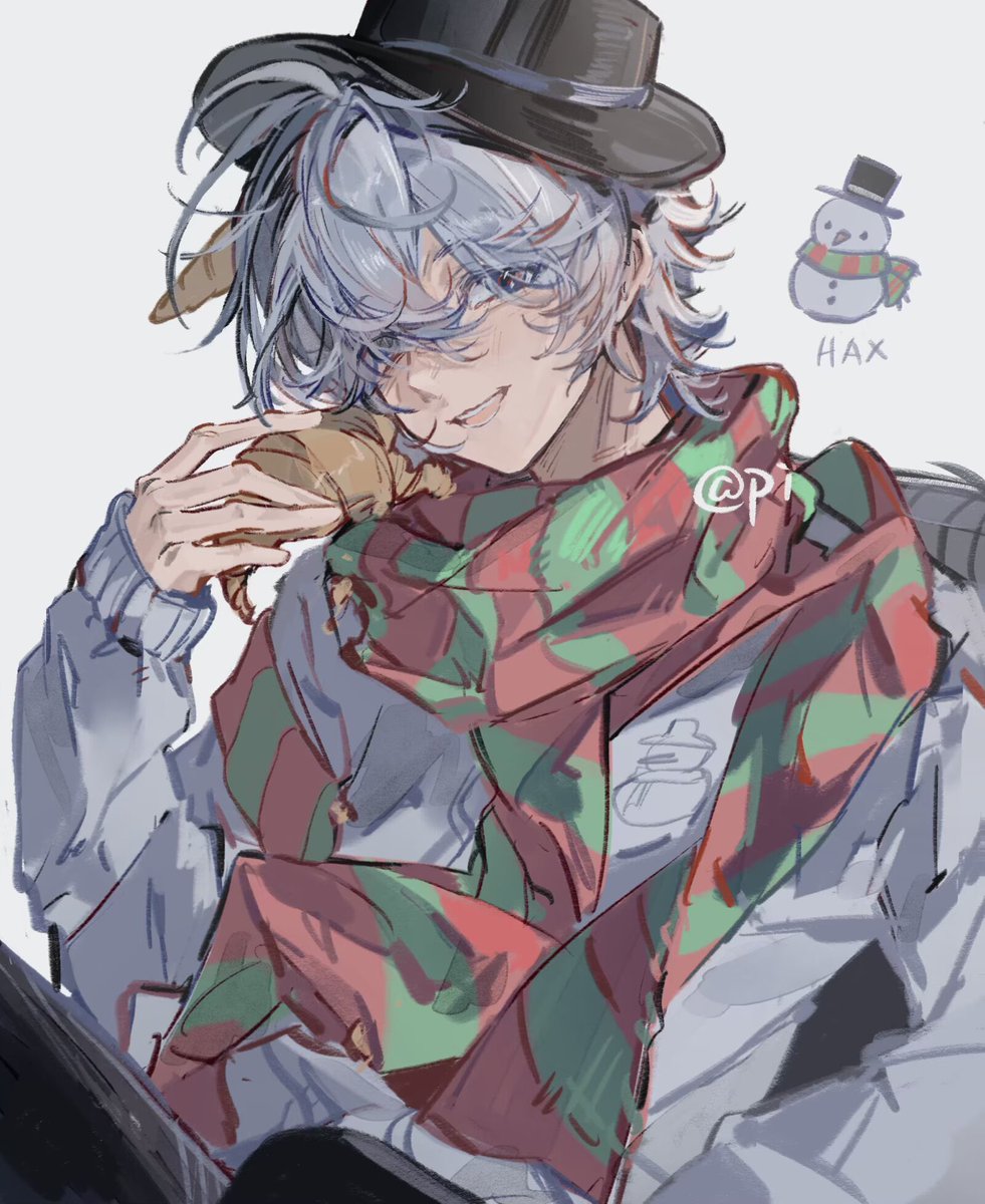 pi33567's tweet photo. Hax plz tell me the croissant story
#hackingnoisesfanart https://t.co/2VUkdi7Dgw