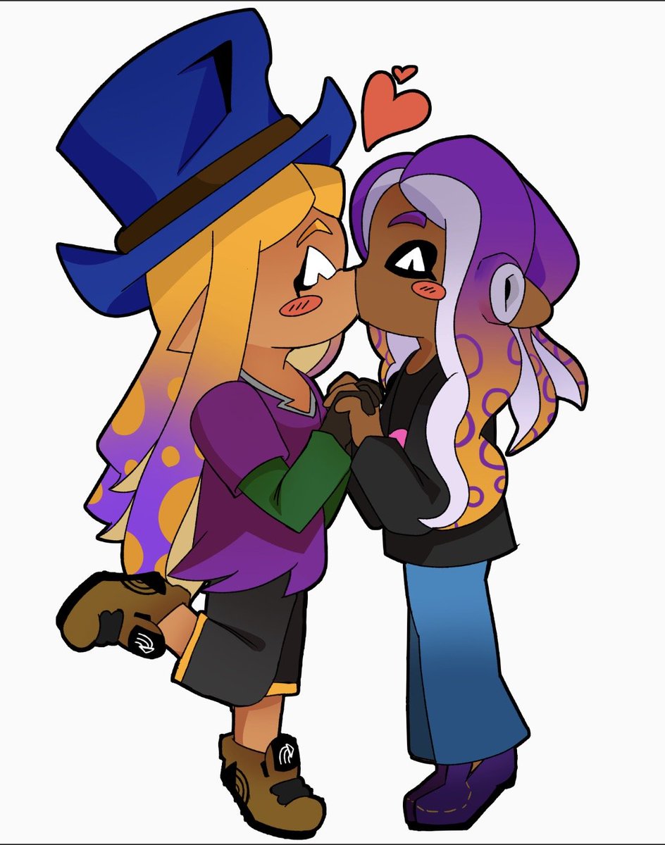 Gaymon386956's tweet photo. THABK YOU SO MUCH  TO @verdverd21 for commissing me!!!🥹🥹I LOGED DRAWING THESE TWO!!! THEY ARE SO CUTE AND COOL AND ATSGUSUV I LOVE THEM!!!🥹🥹🥹🥹🥹 #commissionㅤ #Splatoon https://t.co/Fb1n1QDmZ9