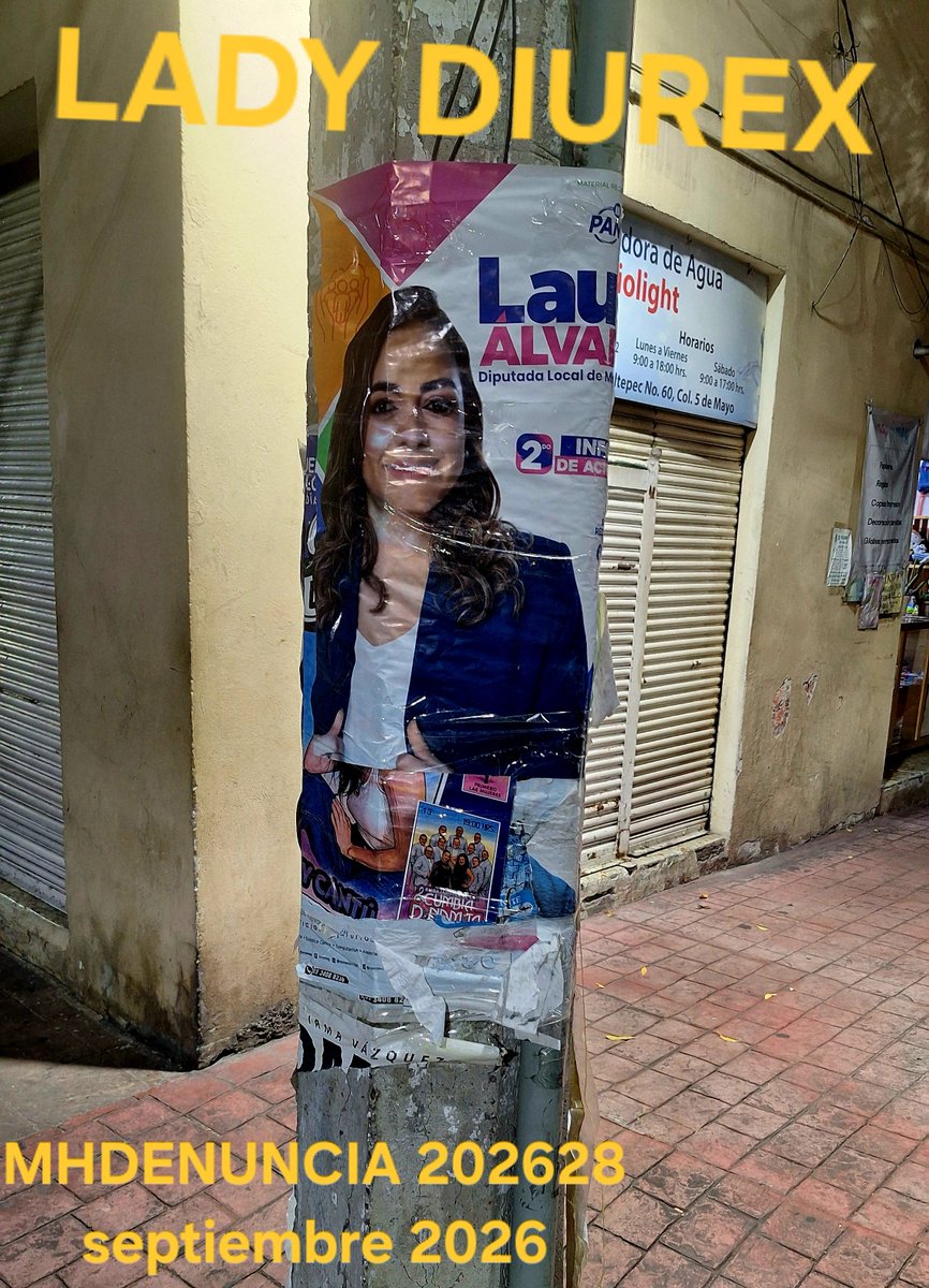 MHdenuncia's tweet photo. Ahhh pero hay de legalidades a legalidades y al #TABERNAS @mauriciotabe no le ocupa que la #Basura de su esposa #LadyDiurex @laualvarez_80 y lade #AmericaJackson tapicen y afeen toda la #alcaldiaMH ahísi  se hace pen de jo ¡Maaaaaas! @gabysalido @cesar_m_garrido @MHcesac @iecm https://t.co/Veazlj5TYQ
