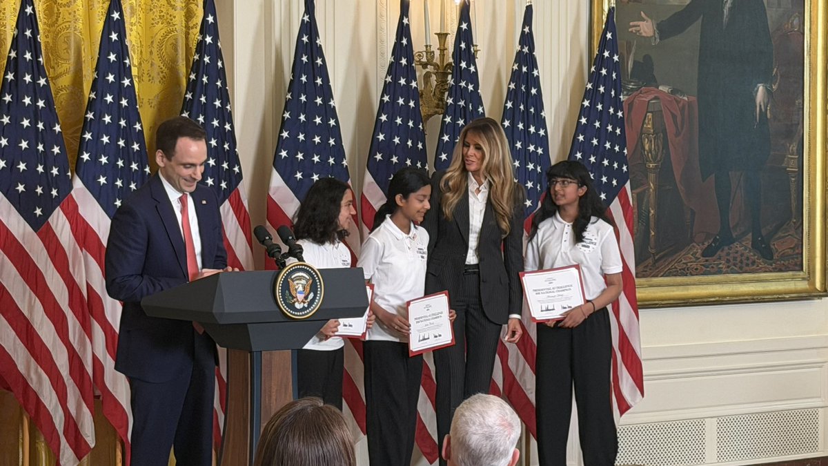 scarlett4kids's tweet photo. 📣First Lady Melania Trump secured six new private-sector technology partnerships for Fostering the Future Together, including Adobe, Amazon, Intel, Starlink, Google, and Zoom.

“When I established Fostering the Future Together, the mission was clear: empower children through technology and education. Delivering on that mission demands alliances between best-in-class innovators and global leaders, especially as super intelligence transforms how the next generation learns,” said First Lady Melania Trump.

Combined, the new technology partners committed more than $23 million towards education, tools, and expertise, for children across the globe.