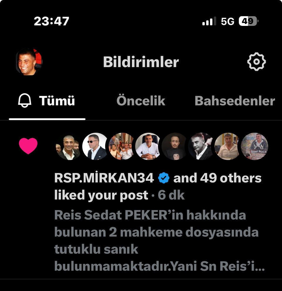 TufanBgci34's tweet photo. Sizin bir beğeniniz için neleri feda edebileceğimizi bilse insanlar akşama kadar ağızları açık bizleri izlerler.

İyi ki varsınız 

Reis Sedat Peker https://t.co/vNXjrh1e1S