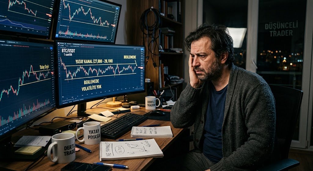 AlgoMuhendisi's tweet photo. Algo tradingle ilgili bana gelen en popüler soru, "yatay piyasada ne yapacağız" sorusu.

Hiçbir şey yapmayıp geçmesini bekleyeceğiz 😅

Şaka bir yana bunun ideal bir cevabı yok.

En mantıklı cevaplar

- Yatayda ortalamaya dönüş sistemleri iyi çalışır. İşe yarar bir sistem yaratmak bist için çok zor. Çoğu zaman 10 günde kazandığı tek günde gider. Bkz grid. Yapabilenlere büyük saygı duyuyorum. Ben yapamıyorum.

- Sinyal sayısını azaltacak filtreler: hhvsinden, ottsine, mostuna, adxine, atrsine, yüksek masına, variable methoduna, adını söylemekte zorlandığım chebishev tarzı filtrelere kadar pek çok şey kullanılabilir. Ama tam bir faydası var diyemem. Yediğimiz sopa sayısını azaltacaktır, ama toplam dayak azalır mı o kısmı soru işareti.

- Yüksek periyodlu sistemler: 60 dklık, günlük gibi sistemler daha küçük peryodlardaki zigzaglardan az etkilenir. Ama periyod büyüdükçe genel performans düşer.

- Sistem çeşitlendirme: Bence en etkili yol. Farklı sistemler, farklı piyasalar, farklı semboller, farklı periyodlar ve hatta farklı opt zaman aralıkları bile çeşitlendirmeye faydalıdır. Testerenin etkisini oetadan kaldırmasa da oldukça azaltabilir. Bir sistemin yatayı başkasının trendi olabilir.

Trendiniz bol, testereniz az olsun. Mümkünse hiç olmasın.

Bol şans.