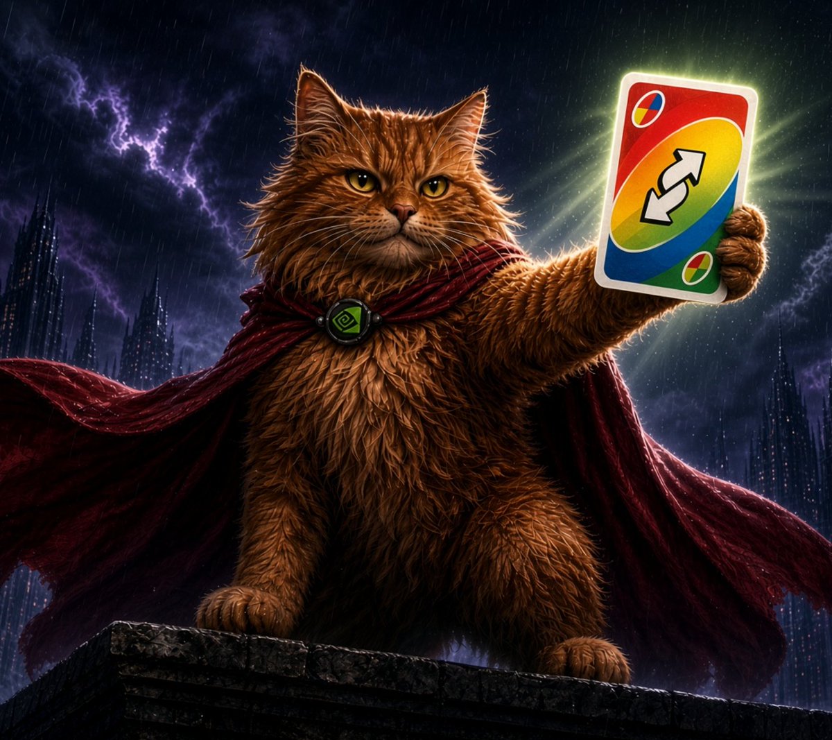Crookshanks_SF's tweet photo. just a reminder... cats have 9 lives https://t.co/jZIpBs9SPU