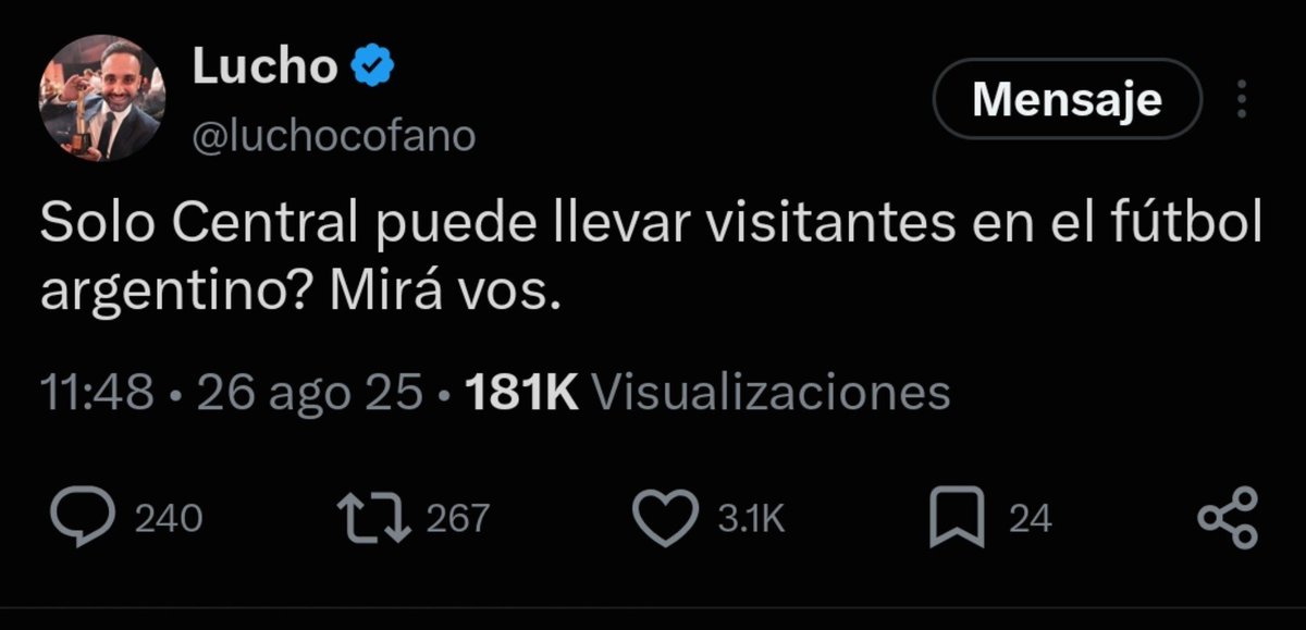 Cipo_Canalla's tweet photo. 🇺🇦 Central vuelve a llevar visitantes después de 422 DÍAS

En este tiempo llevaron:
Boca x6
River x4
Racing x2

Se nota que les sirvió la opereta. https://t.co/UHttpbdLly