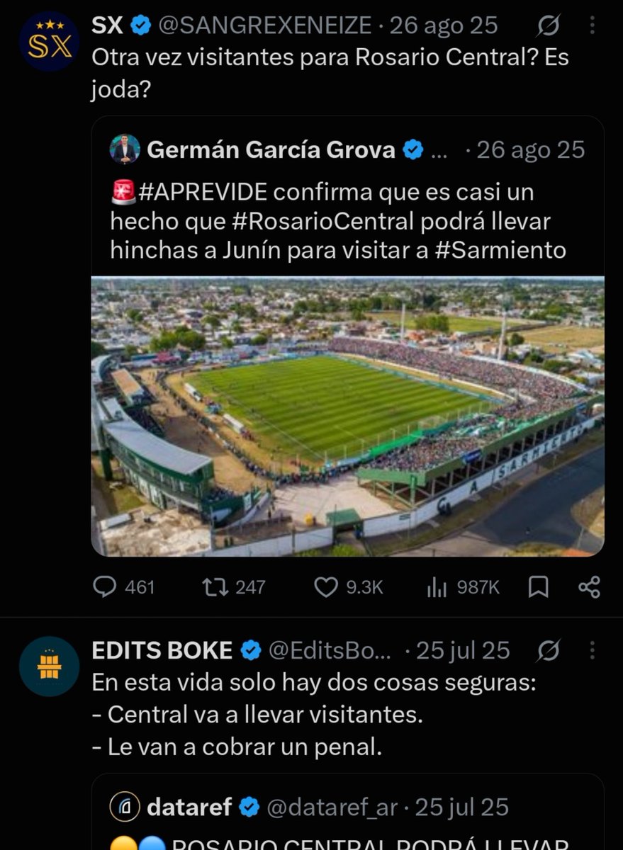 Cipo_Canalla's tweet photo. 🇺🇦 Central vuelve a llevar visitantes después de 422 DÍAS

En este tiempo llevaron:
Boca x6
River x4
Racing x2

Se nota que les sirvió la opereta. https://t.co/UHttpbdLly