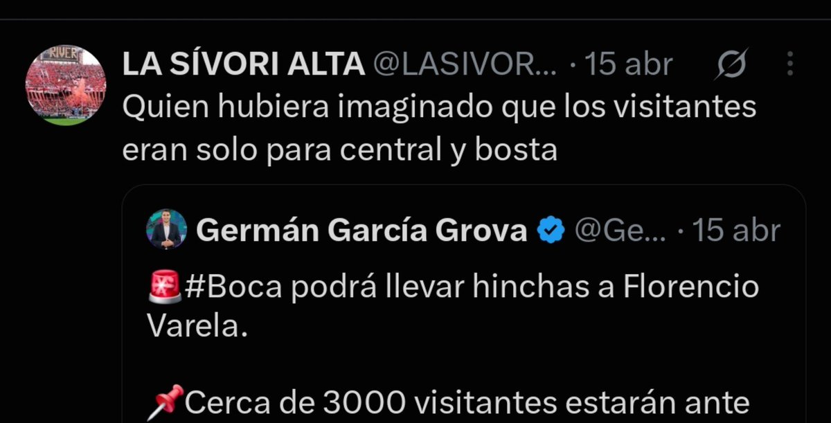 Cipo_Canalla's tweet photo. 🇺🇦 Central vuelve a llevar visitantes después de 422 DÍAS

En este tiempo llevaron:
Boca x6
River x4
Racing x2

Se nota que les sirvió la opereta. https://t.co/UHttpbdLly