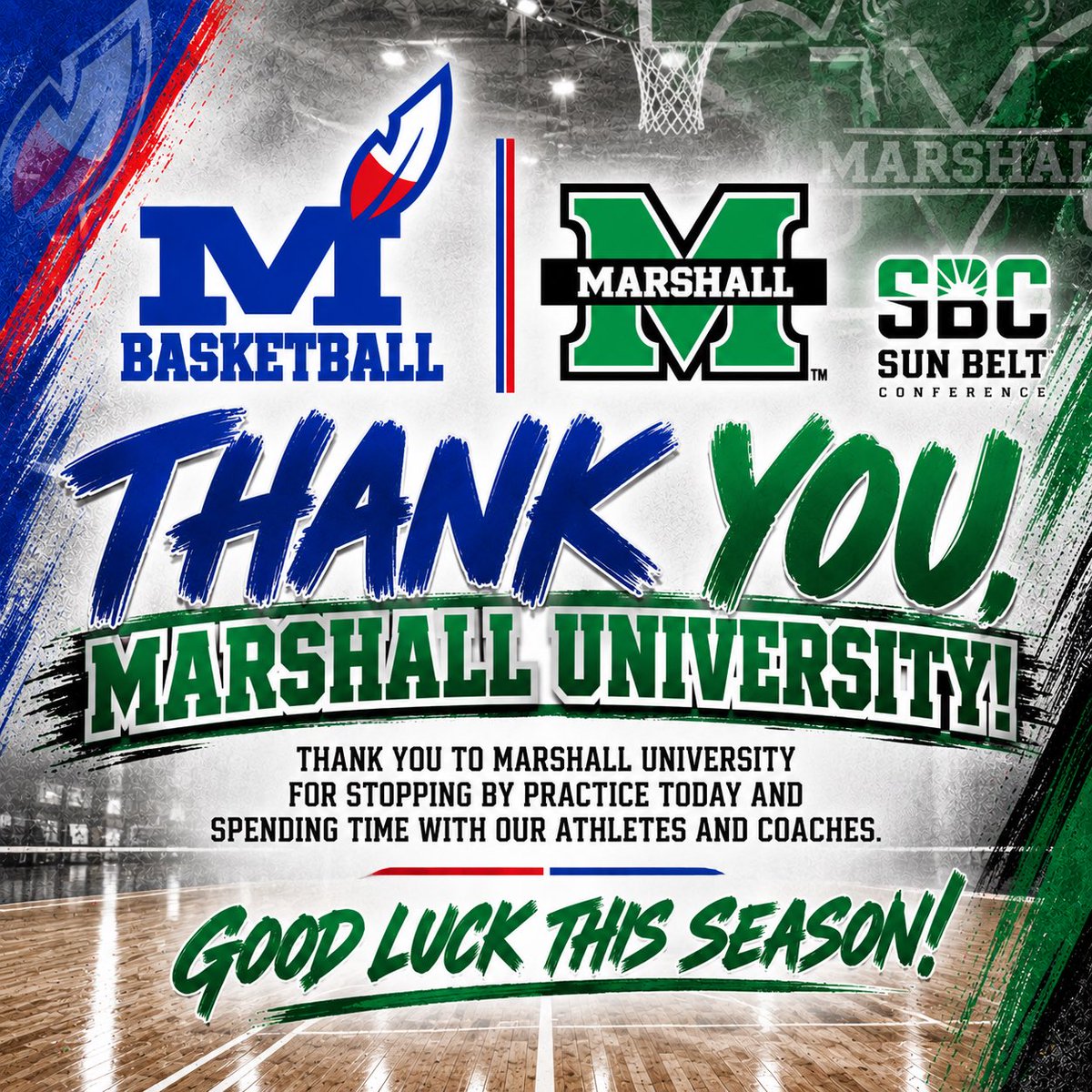_PSTEW's tweet photo. Thank you to Marshall for stopping by practice today! Goodluck this season! #TheProgram 🔵 https://t.co/yqtP88qITj