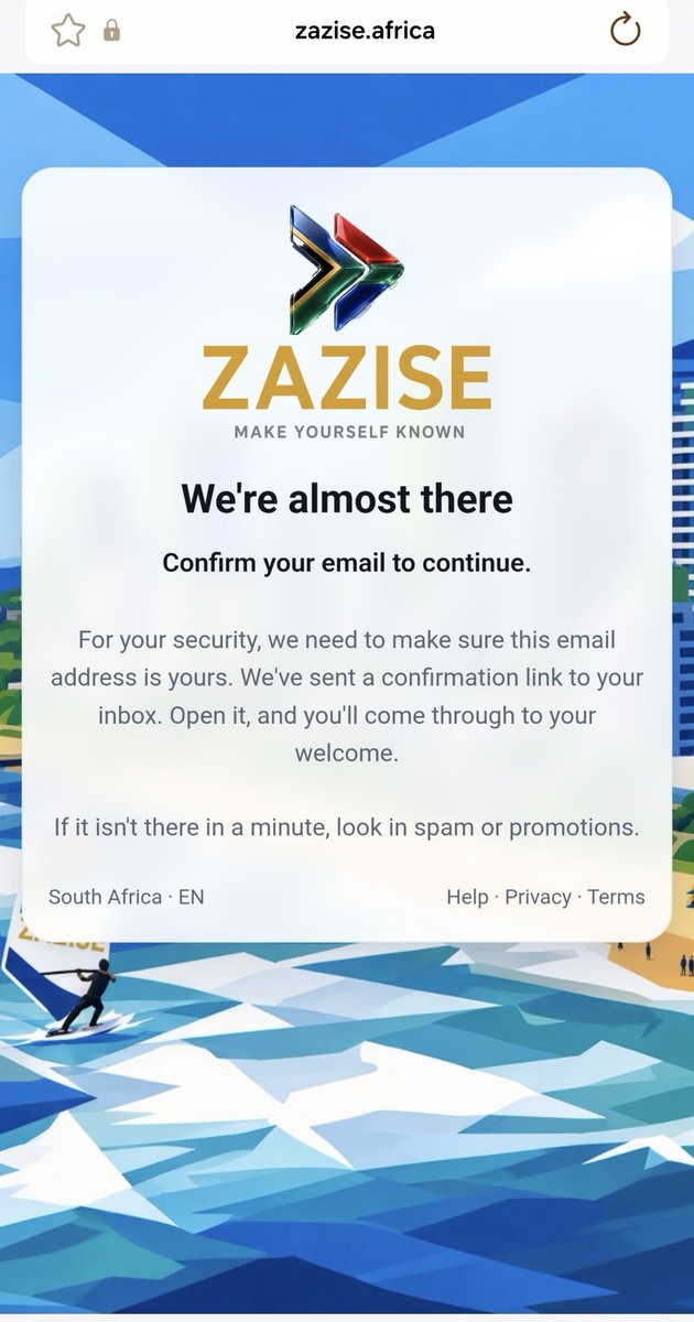 Malome_ZA's tweet photo. Remember to confirm your email address when you create your account๐ฅ๐ฅ
New features launching in the morning๐ฅ๐ฅ
#Zazise https://t.co/ysxv5U1TII