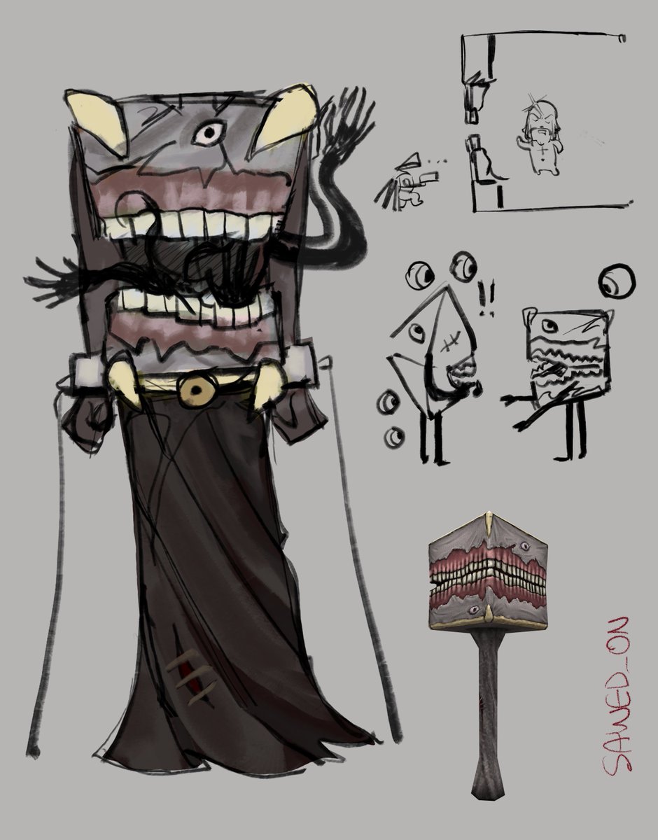 sawed_on's tweet photo. panopticon gijinka.. not as happy with this one but its okay. #ultrakill https://t.co/igwOppMOAh