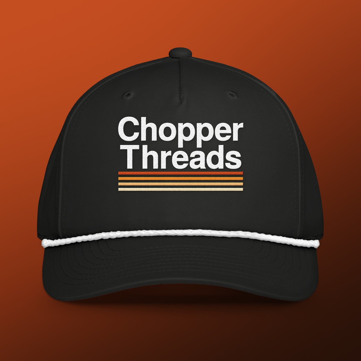 Chopper_Threads's tweet photo. Stacked Rope Cap — Black. Braided rope bill, snapback, $32. https://t.co/sbtzZO8p1H https://t.co/l9b5Oqowq6
