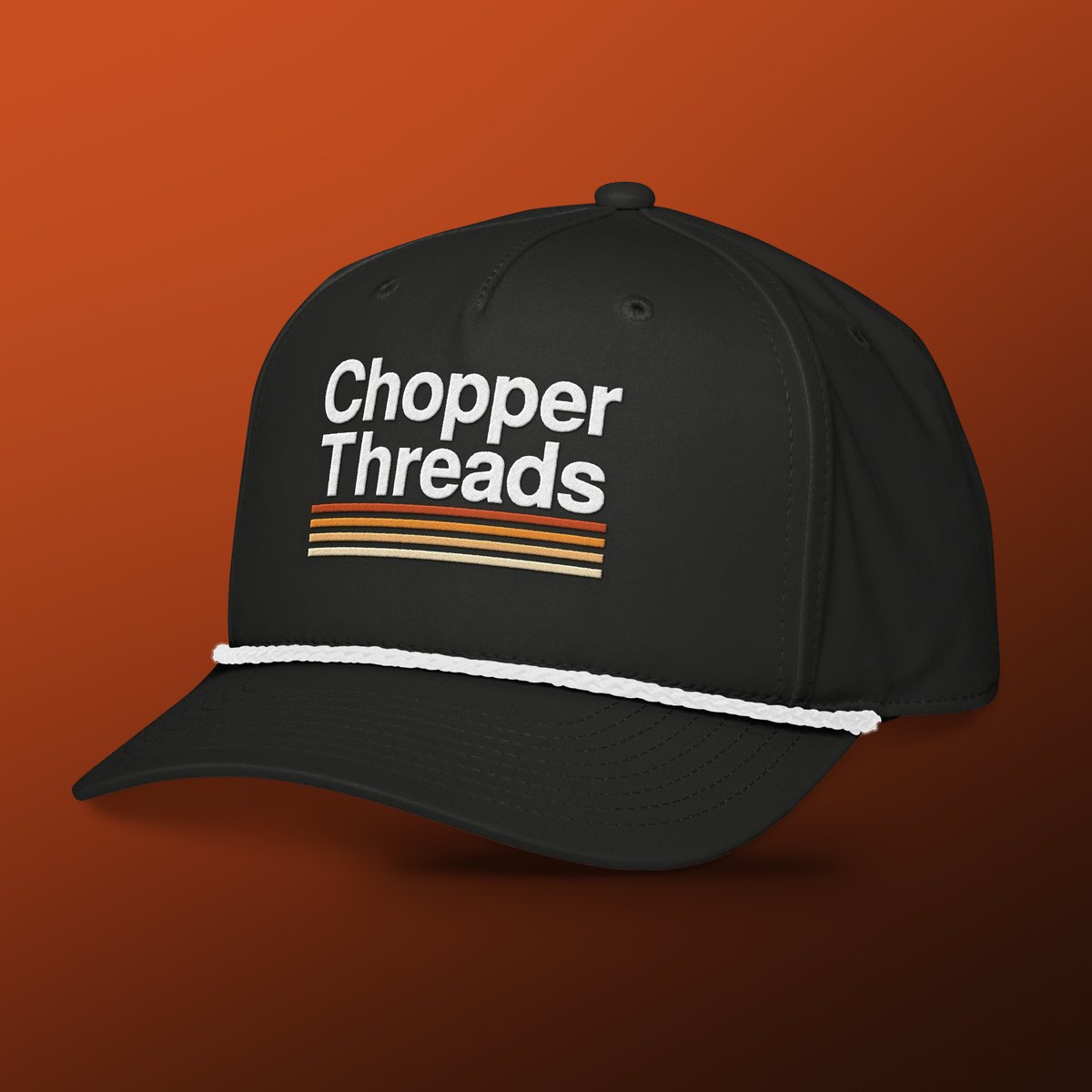 Chopper_Threads's tweet photo. Stacked Rope Cap — Black. Braided rope bill, snapback, $32. https://t.co/sbtzZO8p1H https://t.co/l9b5Oqowq6