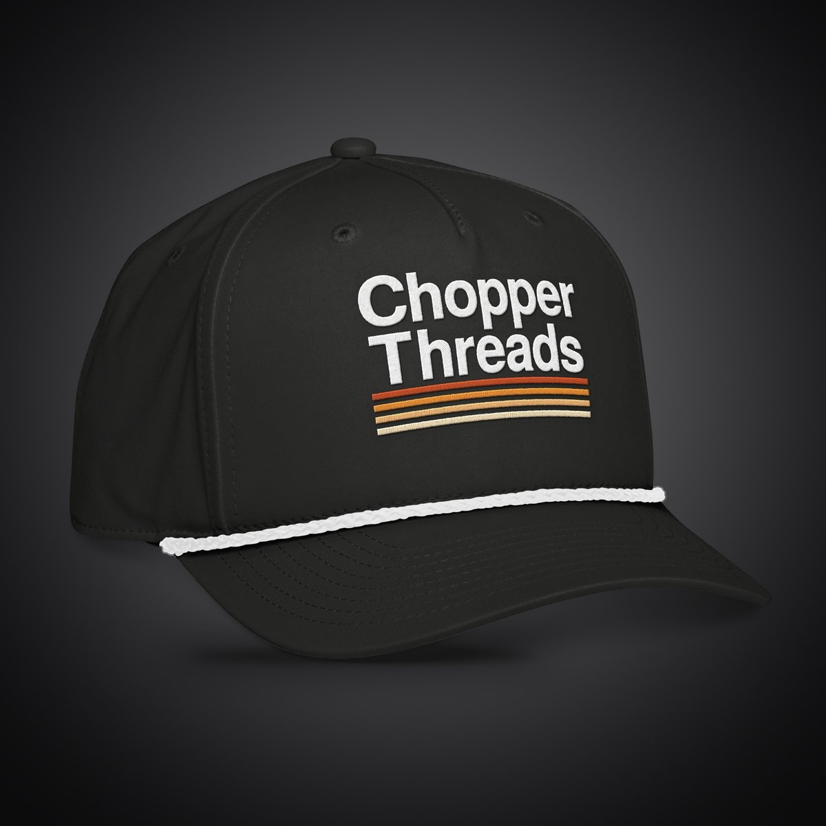 Chopper_Threads's tweet photo. Stacked Rope Cap — Black. Braided rope bill, snapback, $32. https://t.co/sbtzZO8p1H https://t.co/7bCABdXwJZ