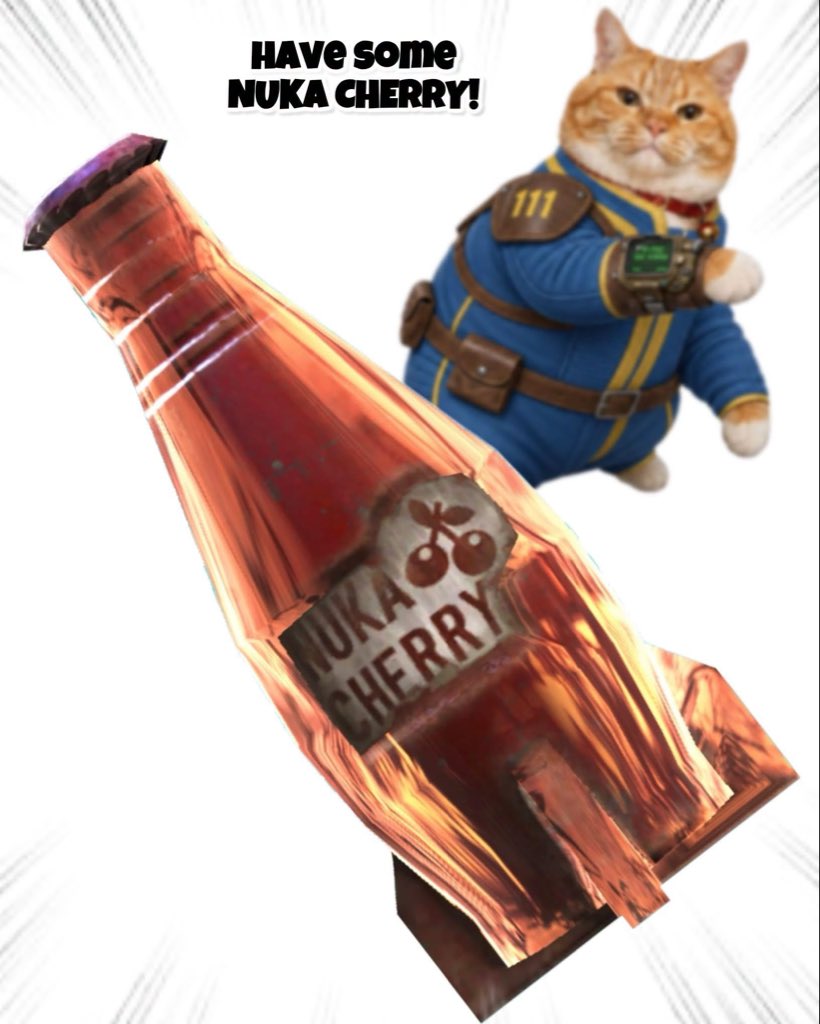 ThrowingObjects's tweet photo. Have some Nuka Cherry! https://t.co/kAuFf7fAzS