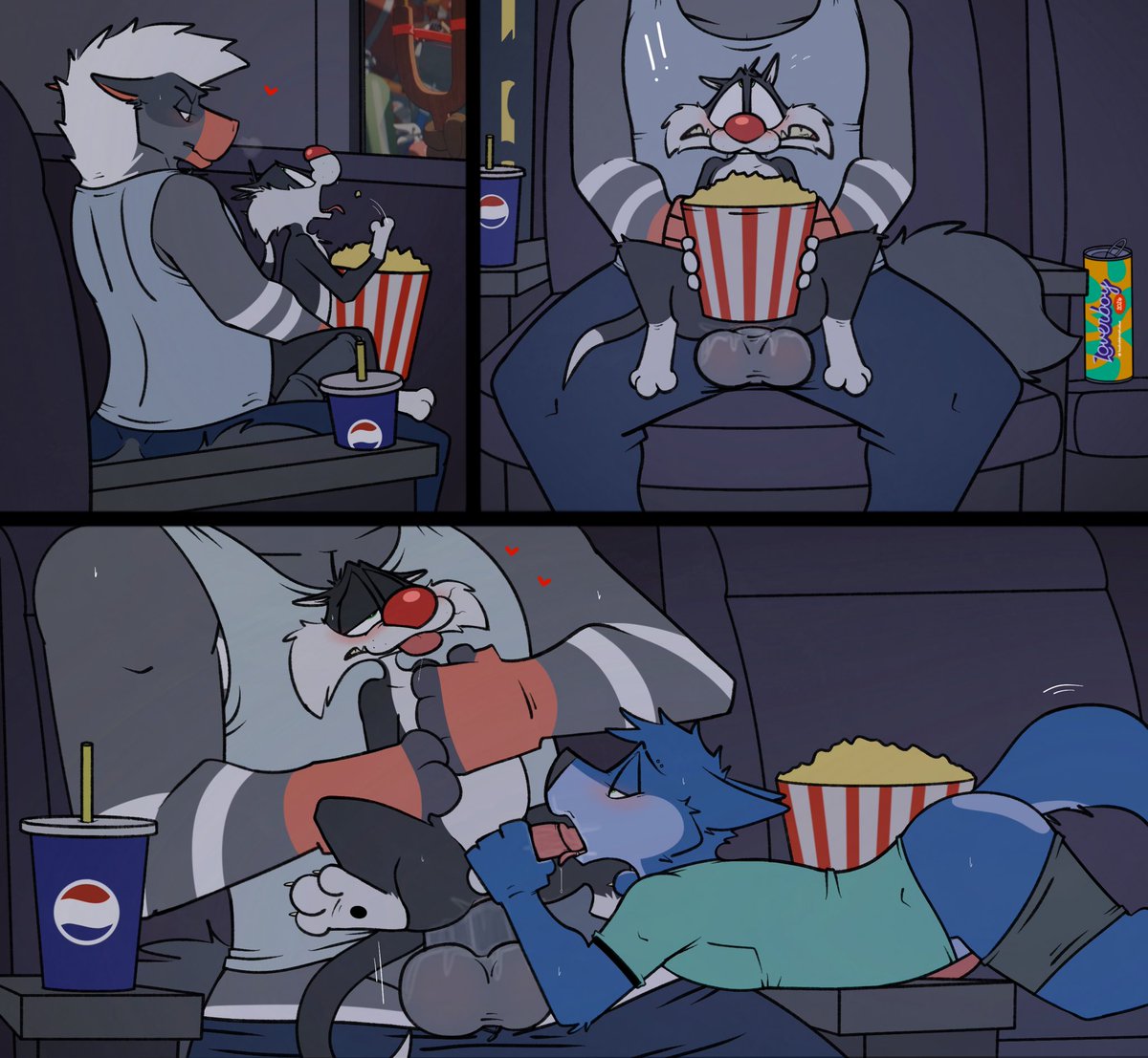 BadRobbieStudio's tweet photo. Taking puddy to the movies 🍿😤💪💦

Done for @/cjpepper https://t.co/n506qFyNhs