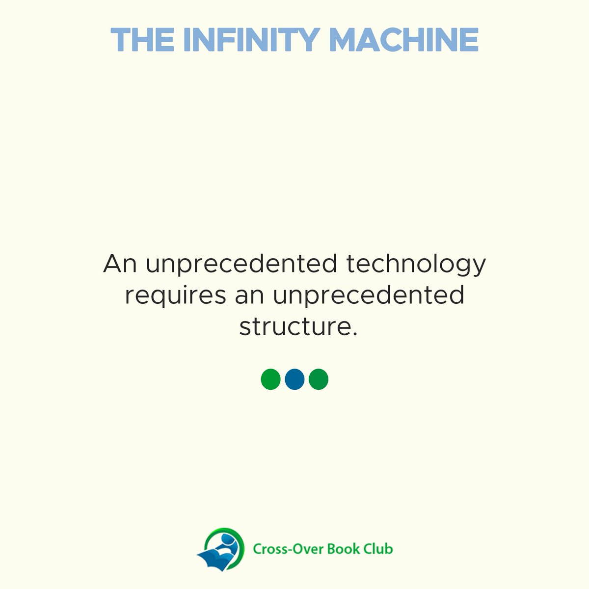 C_OBookClub's tweet photo. An unprecedented technology requires an unprecedented structure.

 #crossoverbookclub #september #read #viral #wednesday #ProhibidaObsesión #Eylül #BTSEnBogotá #EspañaCroacia https://t.co/llOsOarjCS
