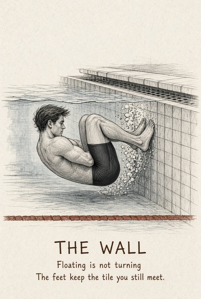 RobOLearyDO's tweet photo. A soak is rest. The wall is the ask. The body keeps the turn you still take. https://t.co/wM4RgrEXTF