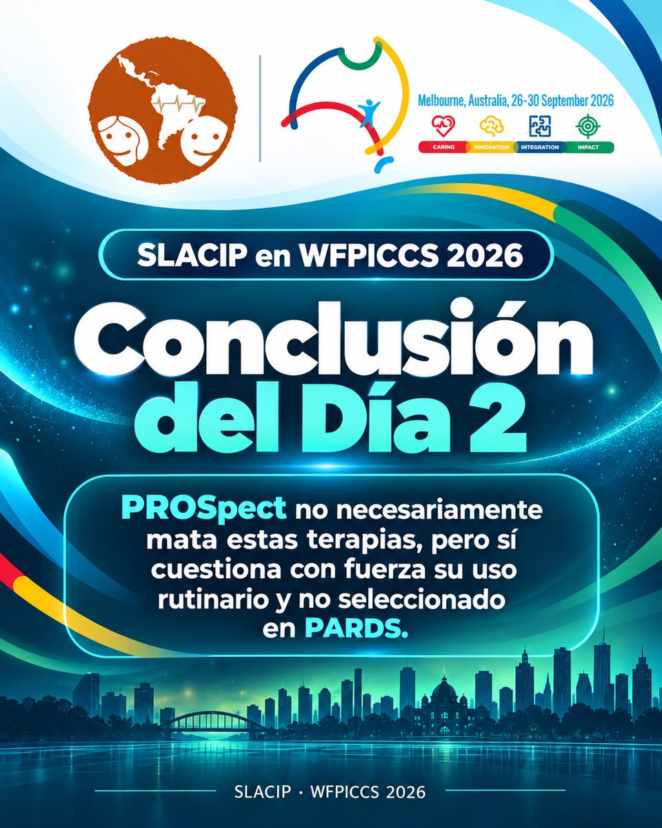 SLACIP17's tweet photo. @WFPICCS Más que respuestas definitivas, Melbourne nos deja algo esencial: incluso las prácticas más instaladas deben volver a cuestionarse cuando aparece nueva evidencia.
#WFPICCS2026 #SLACIP #PARDS #PediatricCriticalCare #PICU #CriticalCare #PROSpectTrial https://t.co/tbMRViRs2M