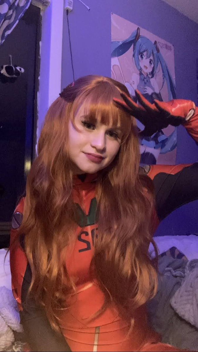 cupboardkitty's tweet photo. i’m an autistic 22 year old NEET i promise im not cosplaying an adult. i’m cosplaying Asuka Langley Soryu https://t.co/Gydbrxb2XT