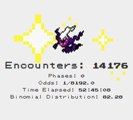 NintendoFan388's tweet photo. @ruggyscruggy These were my encounters for Darkrai when I was 53 hours in, what the fuck was he doing https://t.co/S9rjg5esOa