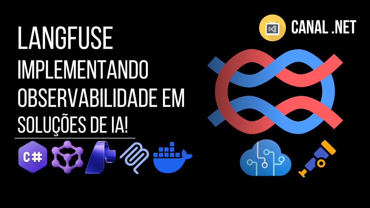 RenatoGroff's tweet photo. Novo vídeo no Canal .NET -> Implementando Observabilidade em Soluções de Inteligência Artificial com Langfuse -- Link: https://t.co/SmLdYwoMTr

C/ @tbertuzzi @diegoonazure 

#langfuse #observability #ai #opentelemetry #docker #containers #microsoftfoundry #mcp #csharp #dotnet https://t.co/cbW6SxYrNA