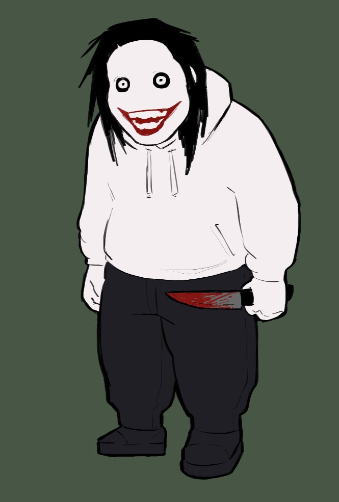 mrsocklock's tweet photo. jeff the killer https://t.co/wigegCIrVj