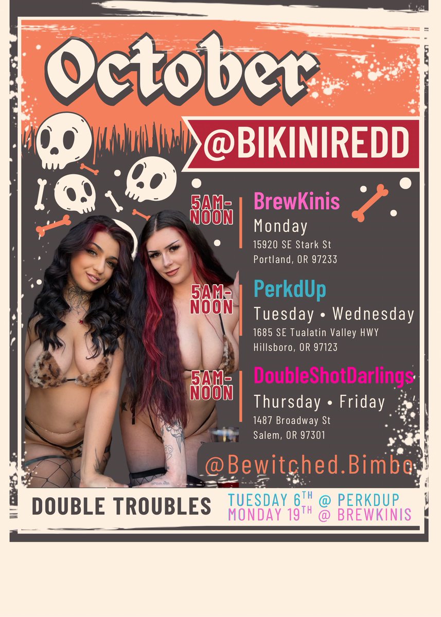 BikiniRedd's tweet photo. OCTOBER 🎃 https://t.co/4MUE6RDDGU