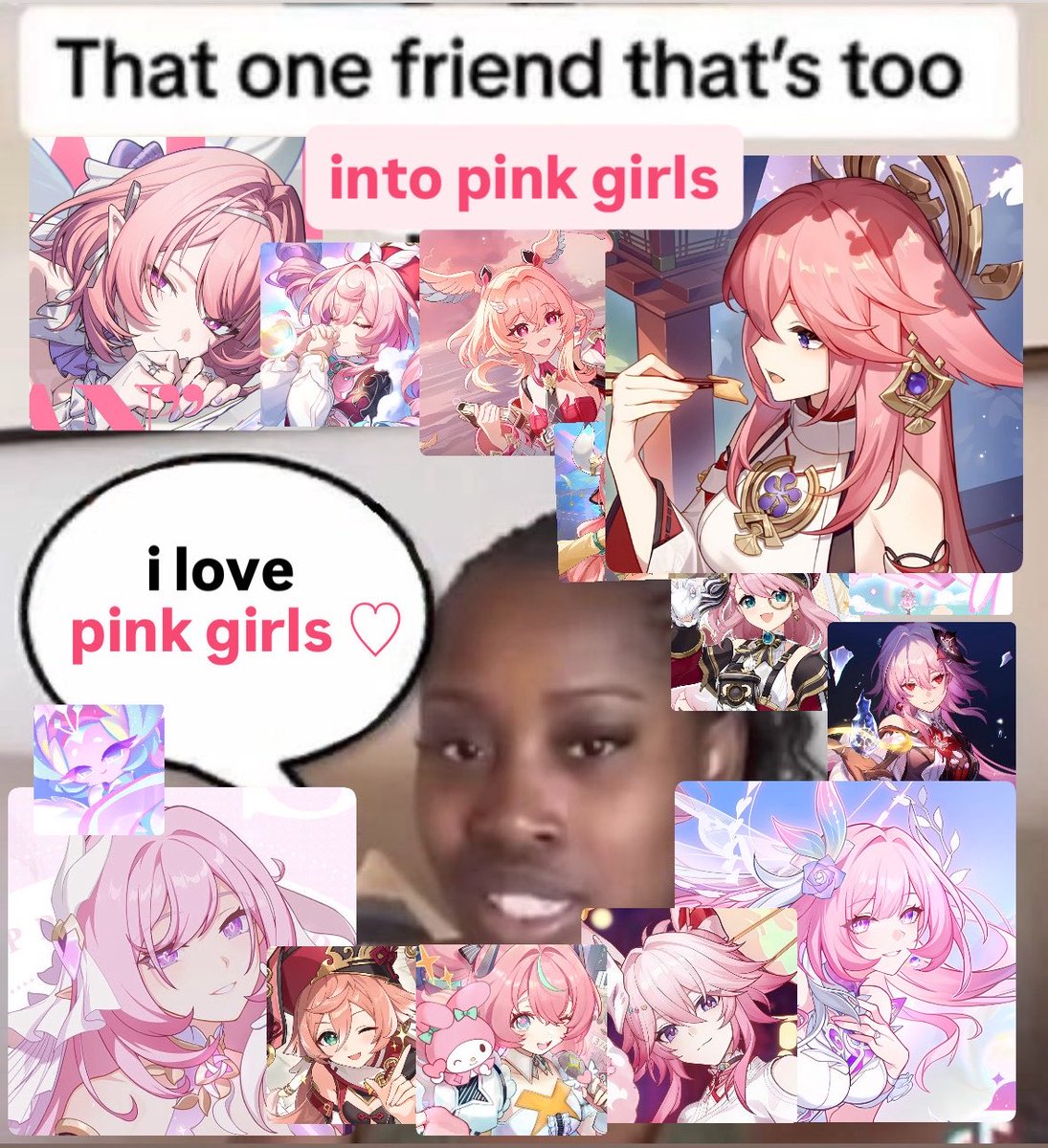 misspinkleaf's tweet photo. shoutout to pink girls … gotta b my fav genre of women https://t.co/6QfgfS1Hxf