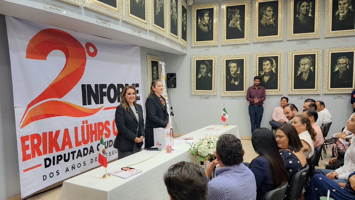 ErikaLuhrsC's tweet photo. Como Diputada Ciudadana, hice entrega de mi Segundo Informe Legislativo a nuestra presidenta de la Mesa Directiva, diputada Erika Guillén.
Este informe representa dos años de trabajo, resultados y compromiso con las causas ciudadanas de Guerrero. 
#SegundoInforme #ErikaLührs https://t.co/mP7n7SWDSK
