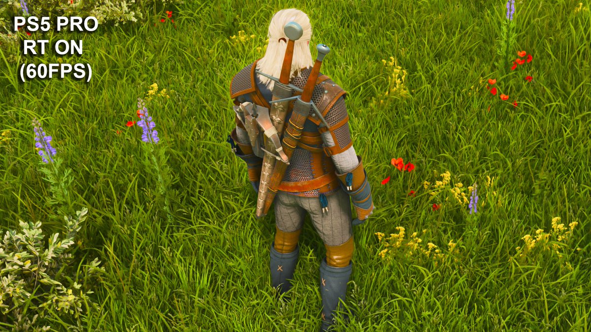 emula86's tweet photo. #TheWhitcher3 #Remastered Seris X 30FPS RT ON vs PS5 PRO  60FPS RT ON https://t.co/YlavIBFAva