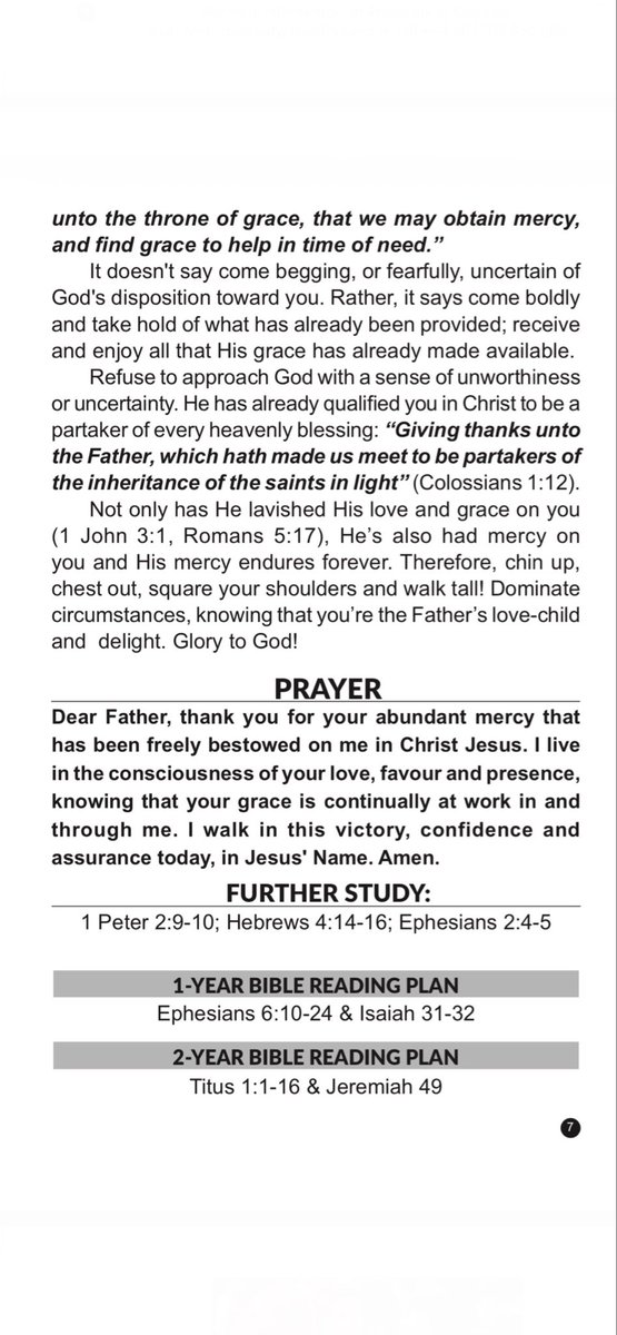 chillzmach's tweet photo. Today’s Rhapsody of Realities by Pastor Chris Oyakhilome 01 October 2026: YOU'VE OBTAINED MERCY ❤️🔥🙏🏽 https://t.co/4gESGr4i7d https://t.co/rCe3fOTtPn