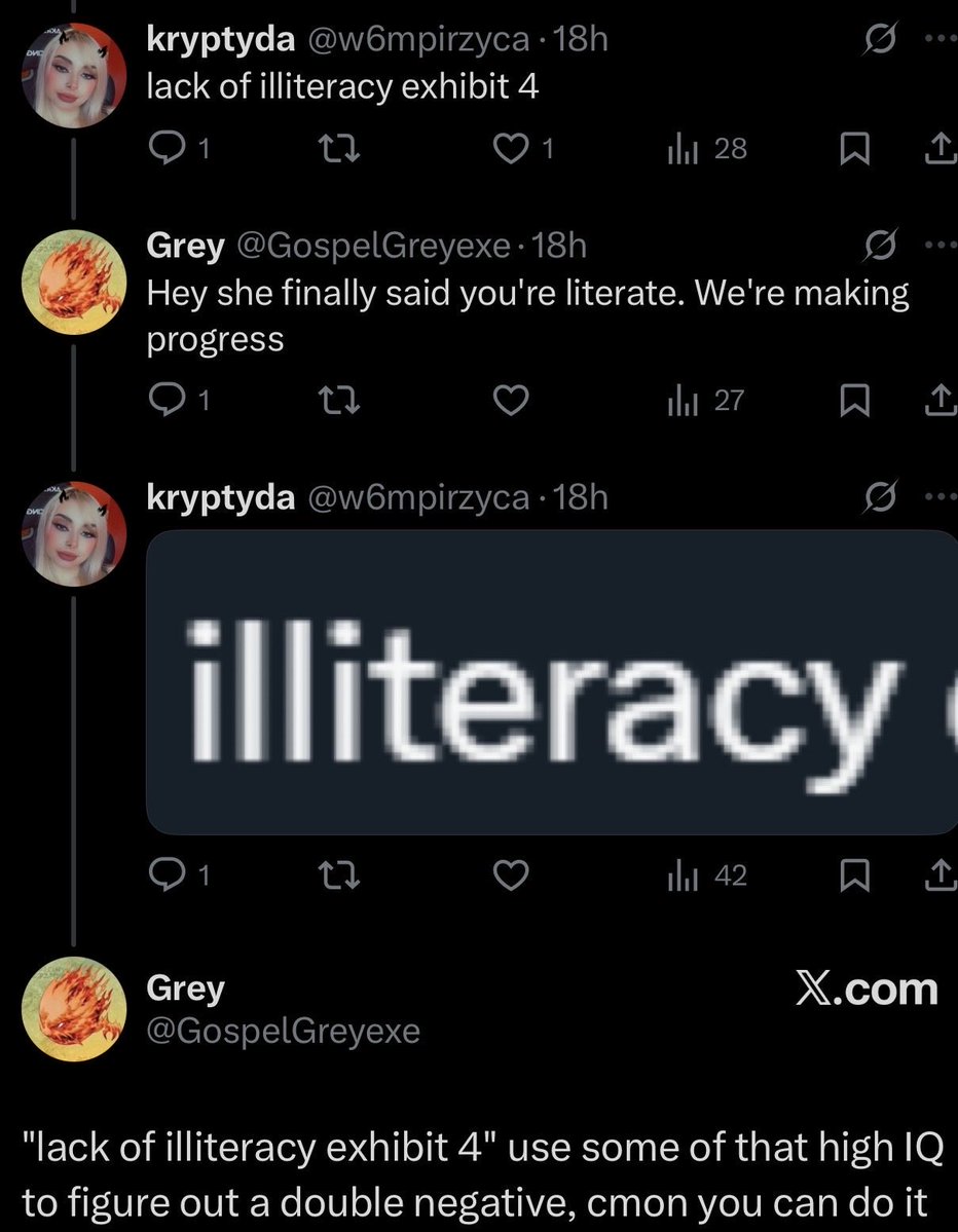 CatfishedReject's tweet photo. @oksymorfon High iq shit everybody cares about that proves everything https://t.co/Qf1yeb9lDl