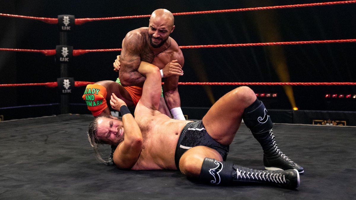 NXTUK_Legacy's tweet photo. Sept. 30, 2021:
At BT Sport Studios, Moustache Mountain (Tyler Bate & Trent Seven) defeated the Hottest Team Under the Sun (Ashton Smith & Oliver Carter) in an instant classic that featured a dust-up with both teams, Symbiosis, and Dave Mastiff & Jack Starz. #NXTUK
πΈ WWE https://t.co/90SA6Ksn0S