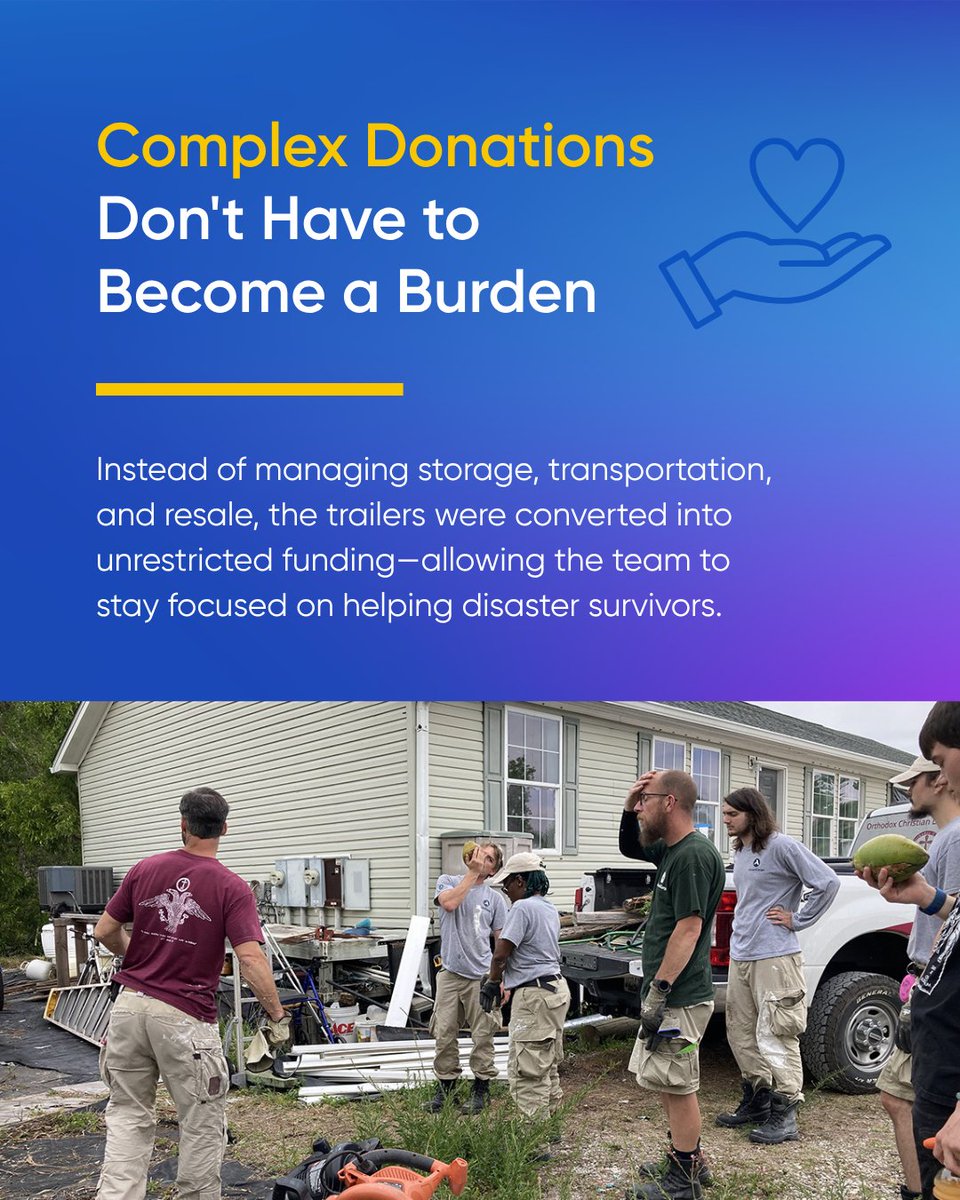 charitableauto's tweet photo. When Greater Pine Island Alliance received donated travel trailers, they turned them into more than $240K in funding to support home repairs, recovery coordination, and evolving community needs for disaster survivors. 

Read the full story: https://t.co/bCBQFzJrgs

#cars4good https://t.co/wzmydHciG0