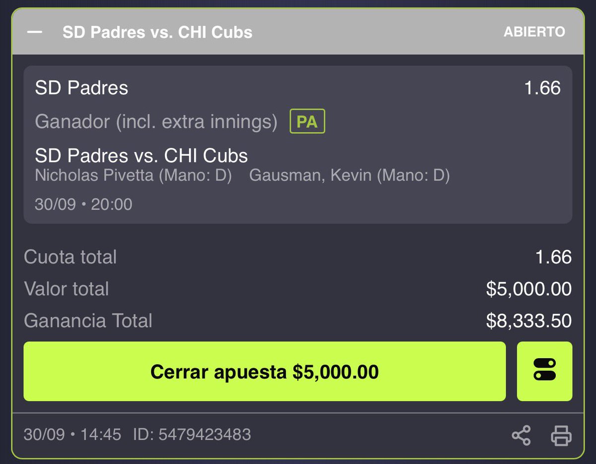MaquinaTipster's tweet photo. 🇺🇸⚾️MLB FREEPICK 

Si pierdo regalo $1,000 entre los ❤️ y RT.

Mételo aquí: https://t.co/ihCbkC8QqH

🎁 Usa el código LAMAQUINA y recibe $2,000 para apostar. https://t.co/lYHNmWyz0P